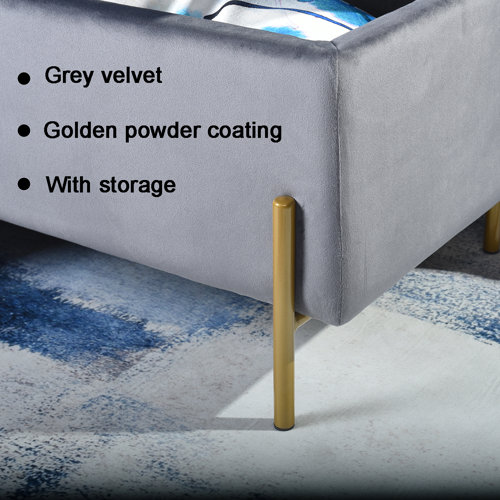 Mercury Row® Schmucker Upholstered Flip Top Storage Bench & Reviews